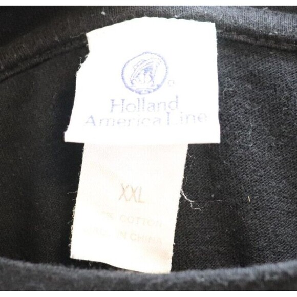 Panama Canal T Shirt Mens 2XL Holland American Line‎ Graphic Tee Black Cotton - Picture 3 of 6